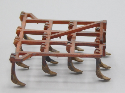 FORTSCHRITT B365A těžký kultivátor hnědý patina (3D tisk model)