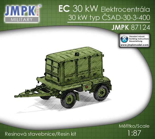 EC 30 kW elektrocentrála 30 kW typ ČSAD-30-3-400 (stavebnice)