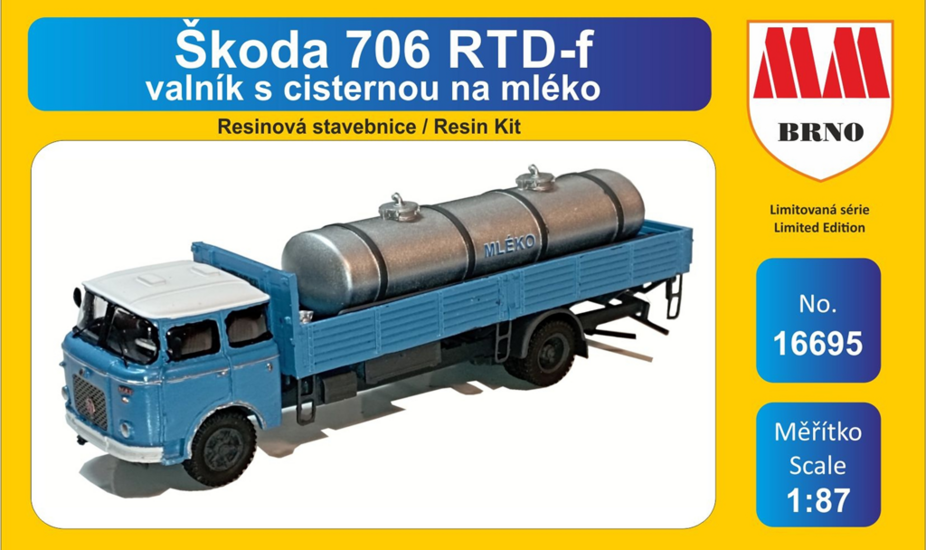 Škoda 706 RTD-f cisterna na mléko (stavebnice)