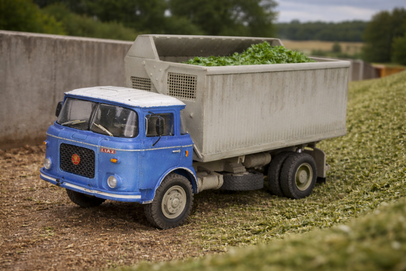 LIAZ Škoda-706 MTSP 27 Agro 4x4 přepravník řezanky modrá kabina