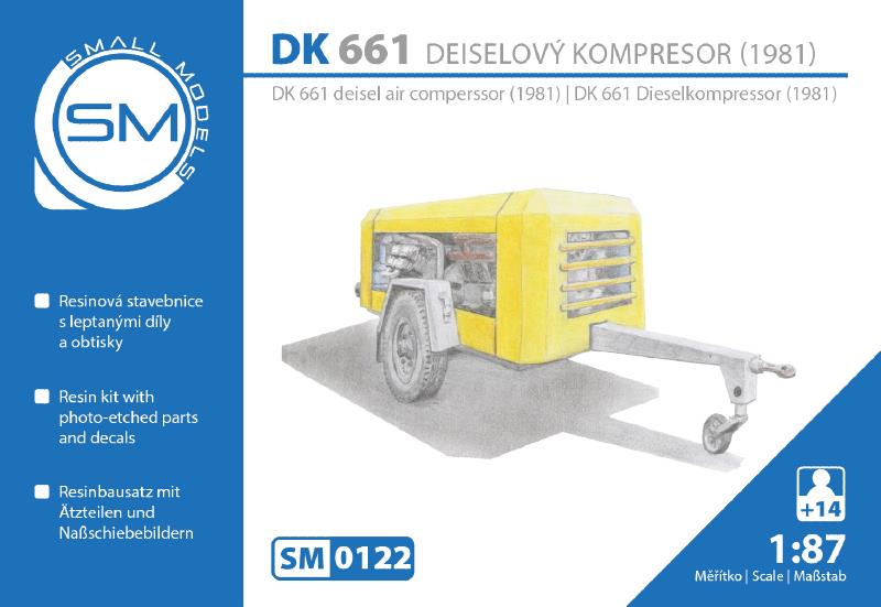DK 661 dieselový kompresor  r.1981 (stavebnice)
