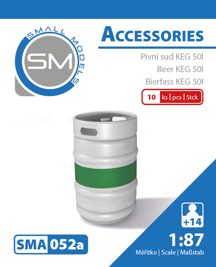 Pivní sud KEG 50l (stavebnice 10 ks)