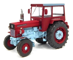 Universal UTB 650 traktor - Rumun 4x2 červená tmavá s modrou (model)