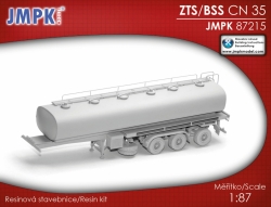 ZTS/BSS CN 35 cisternový návěs (stavebnice 1:87)